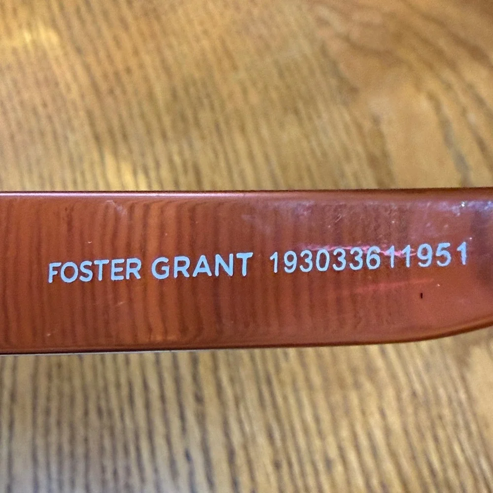 Foster Grant NS1022 Rectangular Sunglasses Translucent Pink Purple PRP 160mm
